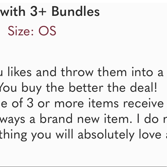 About my closet…bundles…free stuff…etc - Picture 7 of 8